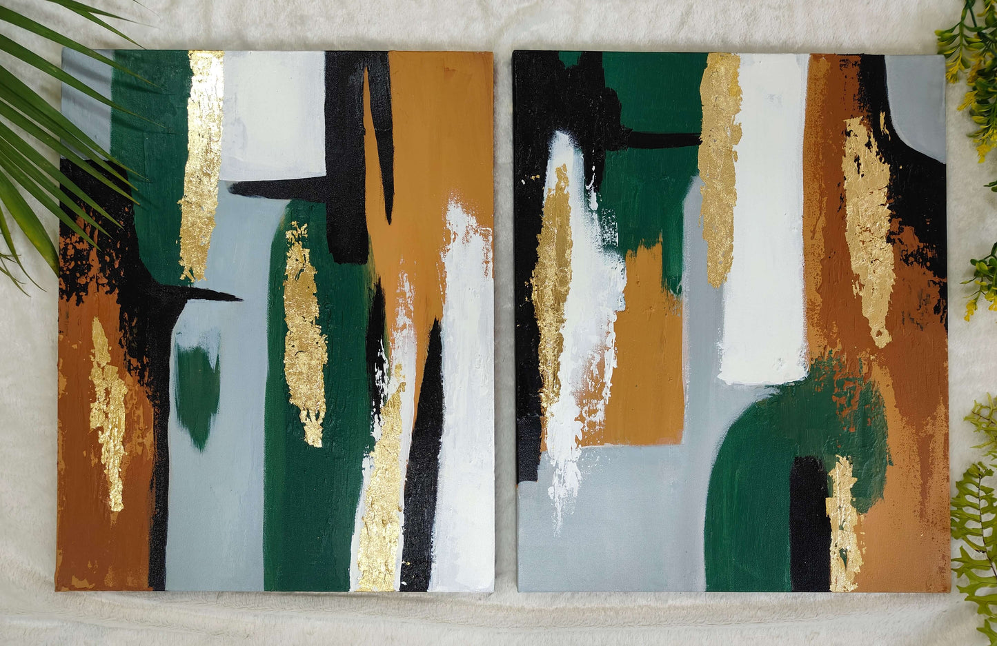 Wall Painting 20018 - Set of 2 (16x20 inch - 2 pieces)