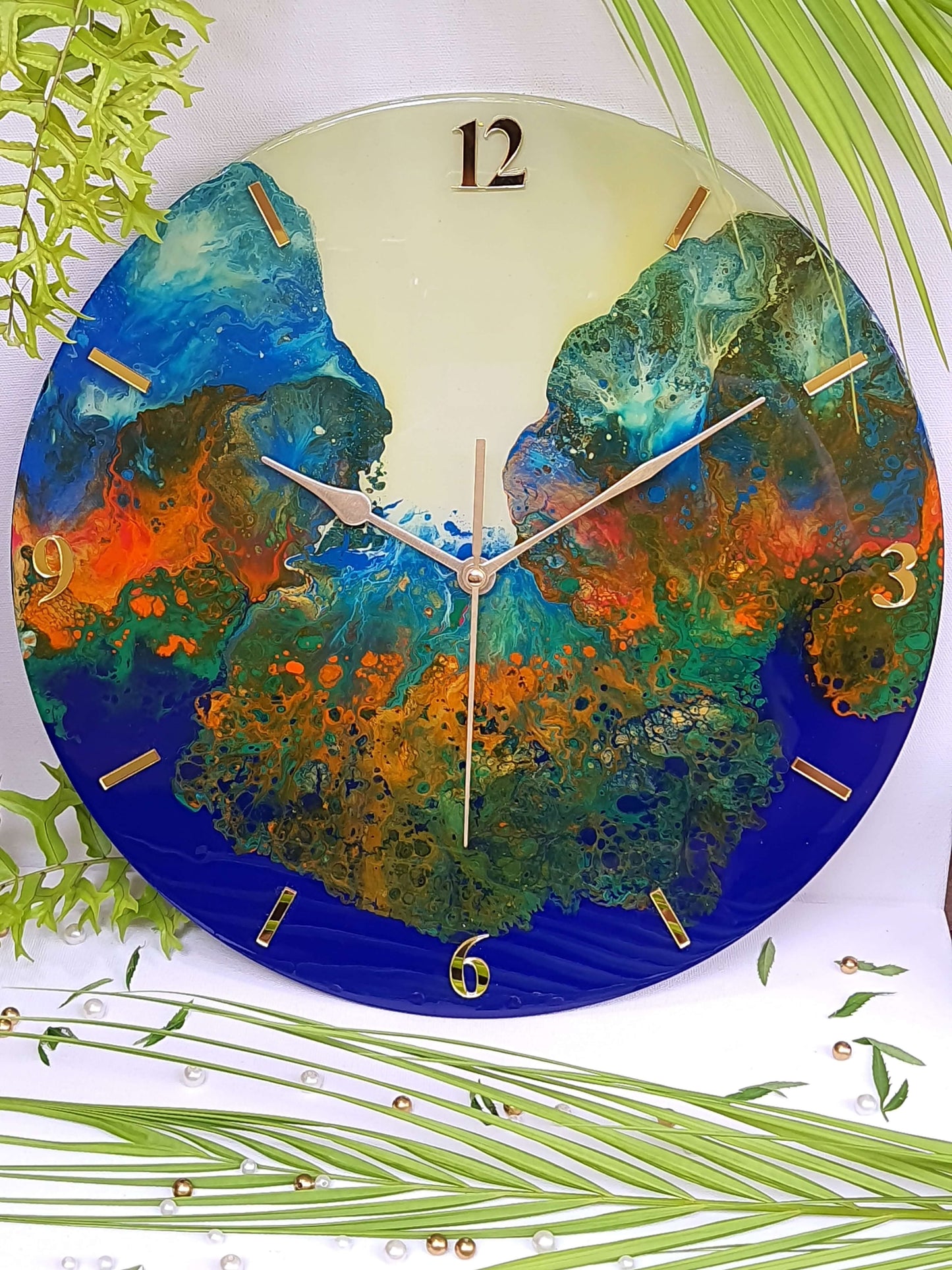 Resin Wall Clock 14006